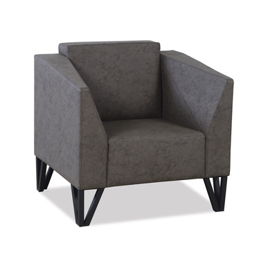 slav siyah boyalı ayaklı tekli kanepe