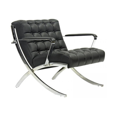 square krom ayaklı tekli kanepe