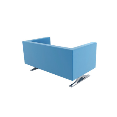 stema krom ayak deri döşeme ikili kanepe - küçük detay görsel 2