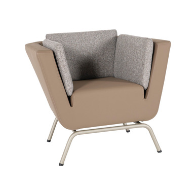 surp renkli metal ayaklı tekli kanepe