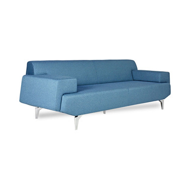 turus boyalı ayak üçlü ofis kanepesi - küçük detay görsel 2