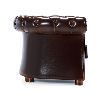 velcan deri döşemeli kapitoneli tekli kanepe - küçük detay görsel 3