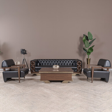 vivanta ahşap detaylı kanepe takımı