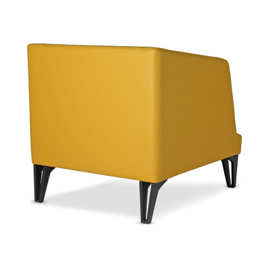 weyden boyalı ayak deri döşemeli tekli kanepe - küçük detay görsel 2