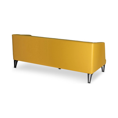 weyden boyalı ayak deri döşemeli üçlü kanepe - küçük detay görsel 3