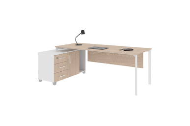 Eflorant Sol Etajerli 160cm Çalışma Masası - Ofis Masaları