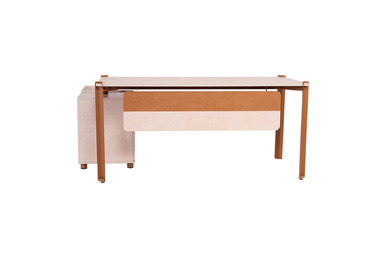 Ferrum Etajerli Ofis Masası 160cm - küçük detay görsel 3 - Ofis Masaları