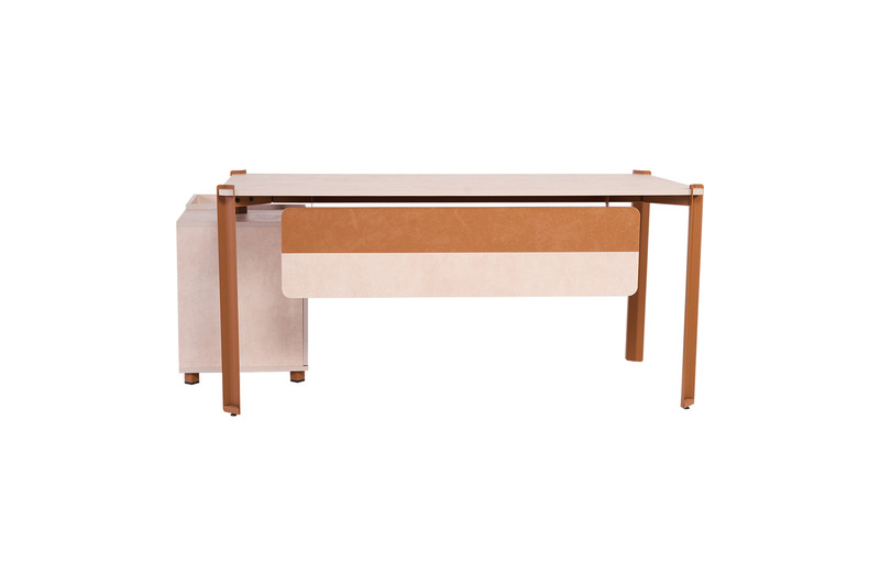 Ferrum Etajerli Ofis Masası 160cm