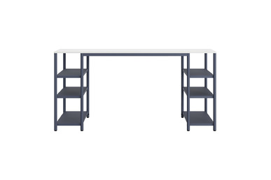 Jala Modern Çift Yönlü Raflı Masa - küçük detay görsel 2 - Ofis Masaları