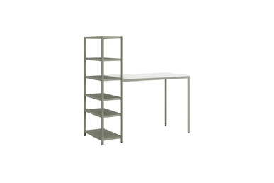 Jala Modern Kitaplıklı Yüksek Ofis Masası 160cm