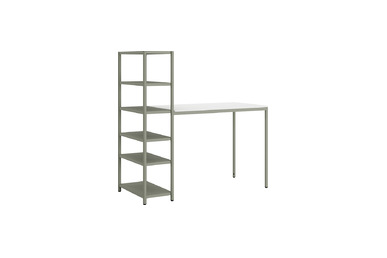 Jala Modern Kitaplıklı Yüksek Ofis Masası 200cm - Ofis Masaları