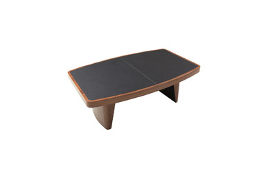 Leather Cilalı Derili Makam Sehpası - küçük detay görsel 2 - Ofis Sehpaları