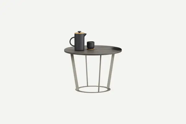 Luxus Dekoratif Metal Ayaklı Yuvarlak Sehpa 60q
