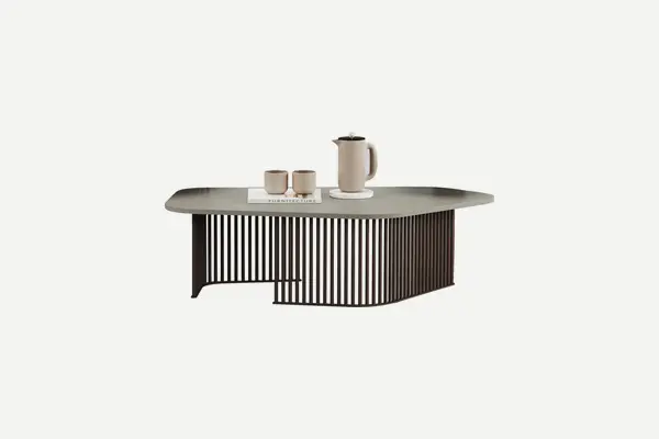 Novno Modern Tasarım Metal Ayaklı Sehpa 120cm
