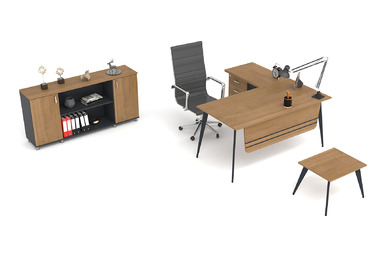 Bafa L Personel Takımı 180cm - küçük detay görsel 2 - Ofis Takımları