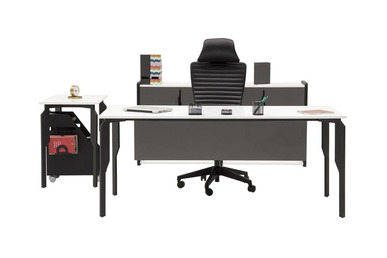 Passe Antrasit Metal Ayaklı Personel Takımı 180cm - Ofis Takımları