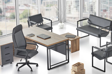 Kong Etajerli Müdür Takımı - küçük detay görsel 2 - Personel Takımları