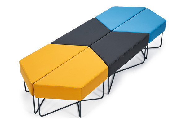 alike deri döşemeli asimetrik puf - küçük detay görsel 5