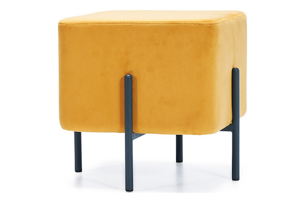 becken kumaş döşemeli boru ayaklı kare puf