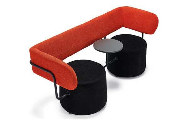 binary dekoratif sehpalı ikili puf - küçük detay görsel 2