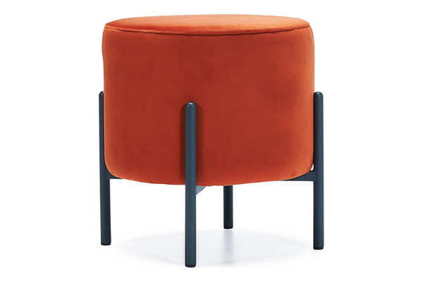 breton yuvarlak boru ayaklı puf