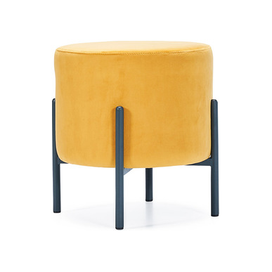 Breton Yuvarlak Boru Ayaklı Puf - küçük detay görsel 4 - Puflar