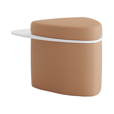 Enga Ahşap Detaylı Üçgen Puf - Puflar