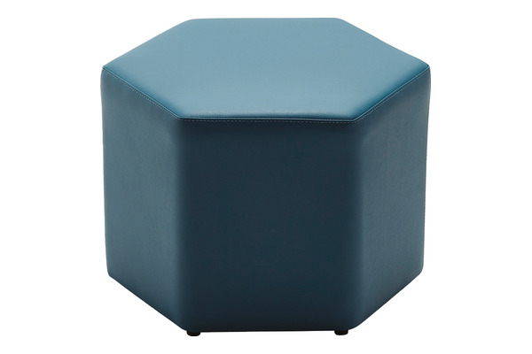 hexa renkli kumaş döşemeli puf