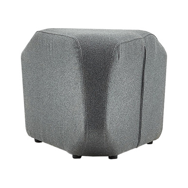 Jangle Dekoratif Kumaş Döşemeli Köşe Puf - küçük detay görsel 2 - Puflar