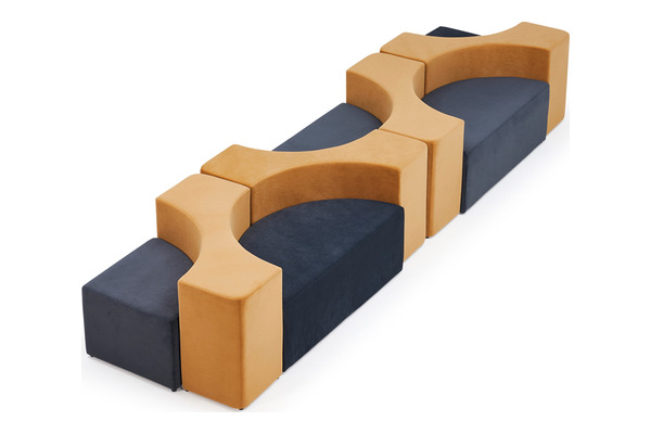 jedre modüler kumaş döşemeli arkalık - küçük detay görsel 2