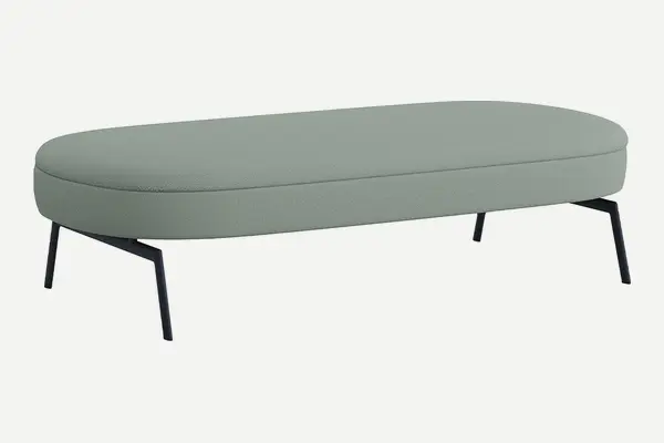 Lotera Metal Ayaklı Elips Puf
