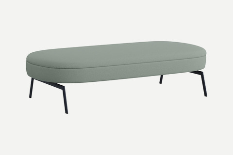 Lotera Metal Ayaklı Elips Puf
