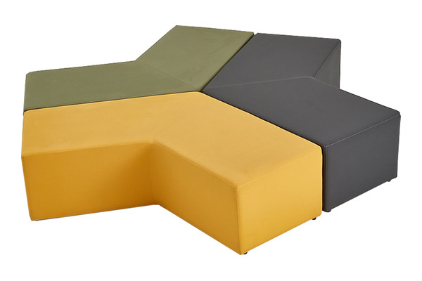 ponos dekoratif renkli puf - küçük detay görsel 5