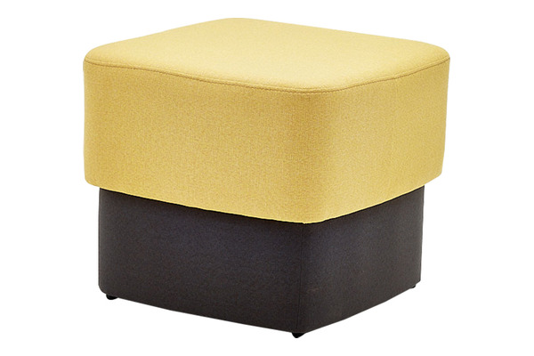 raja kumaş döşemeli kare puf