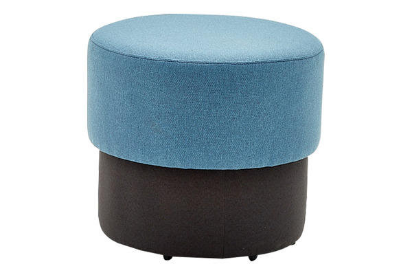 raja kumaş döşemeli yuvarlak puf