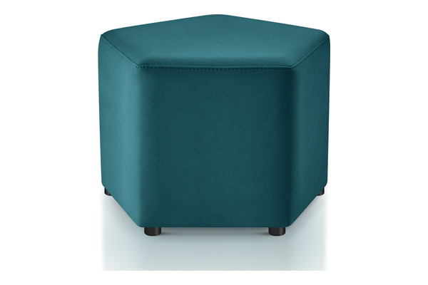 sopro kumaş döşemeli beşgen puf