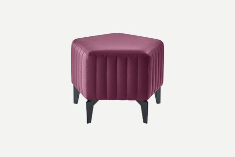 Sopro Kumaş Döşemeli Minimal Beşgen Puf