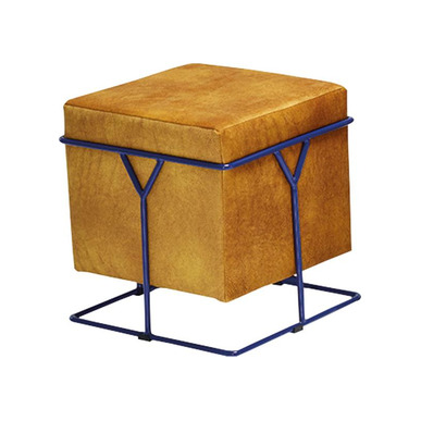 True Metal Ayaklı Kumaş Döşemeli Puf - küçük detay görsel 2 - Puflar