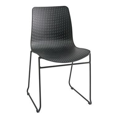 chais siyah boyalı ayak kolsuz sandalye