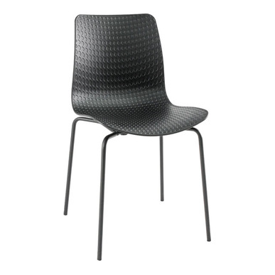 chais siyah gövde boyalı boru ayak sandalye