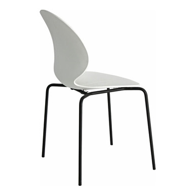 damsy beyaz plastik boyalı ayak sandalye - küçük detay görsel 2