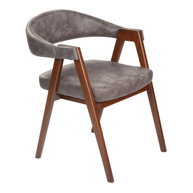 dema sırt kumaş döşemeli ahşap sandalye