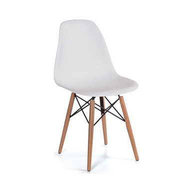 fiyona ahşap görünümlü plastik ayak sandalye