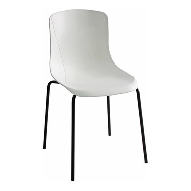 lasen beyaz plastik boyalı boru ayak sandalye