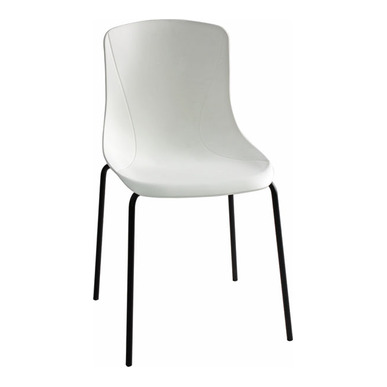 lasen beyaz plastik boyalı boru ayak sandalye - küçük detay görsel 2