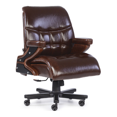 Lerox Boyalı Ahşap Ayak Döşeme Kol Şef Koltuğu - Şef Koltukları