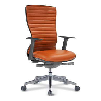 revaplus döşemeli alüminyum sabit kol kızaklı senkron mekanizma çalışma koltuğu