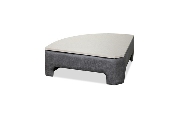 garia dekoratif kumaş döşemeli 90 köşe sehpa