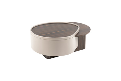 noona ahşap kaplamalı modern makam sehpası - küçük detay görsel 2