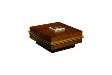 Rather Ceviz Gold Detaylı Makam Sehpası - Sehpalar